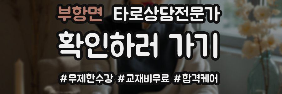 부항면 타로상담전문가 자격증