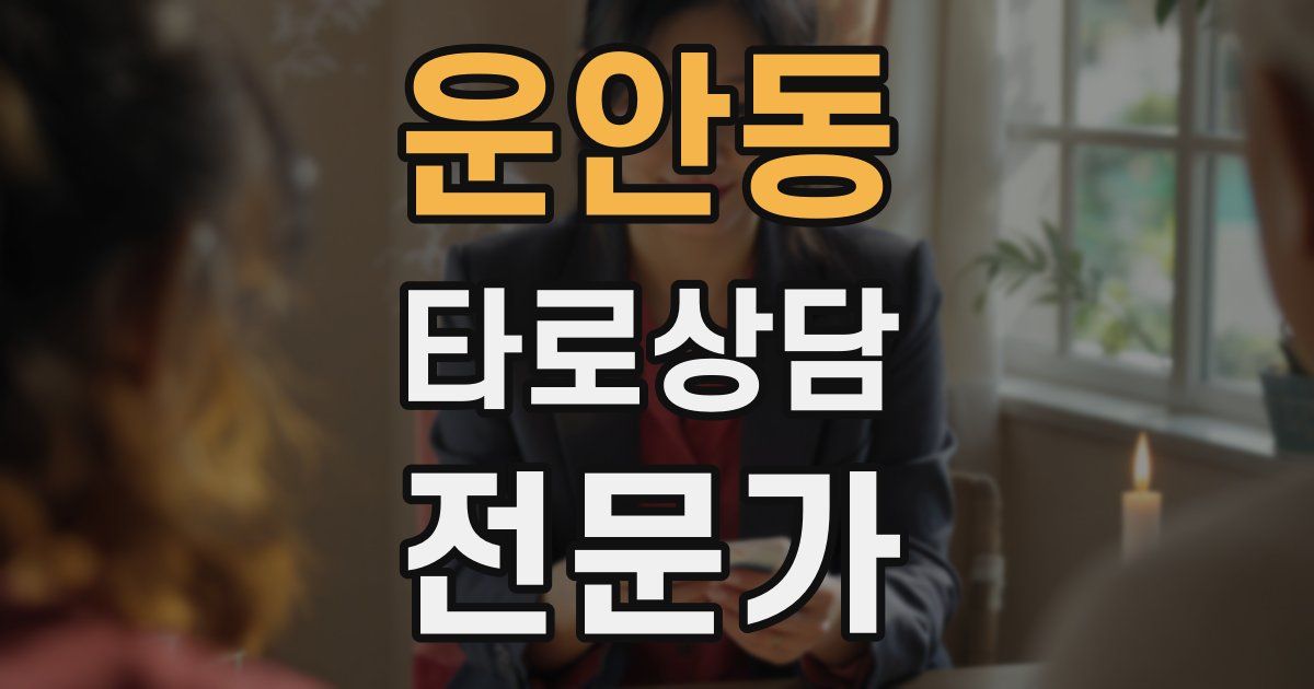 운안동 타로상담전문가 자격증