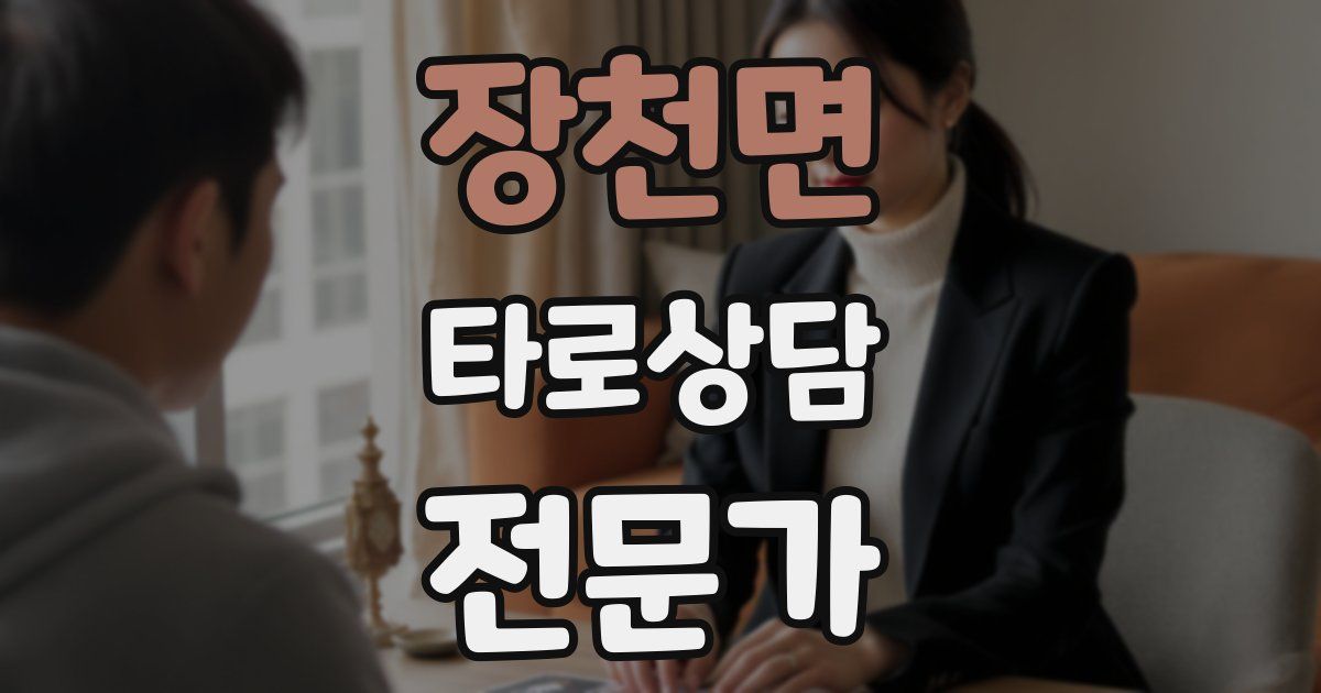 장천면 타로상담전문가 자격증