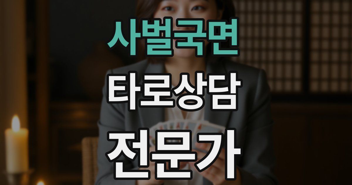 사벌국면 타로상담전문가 자격증