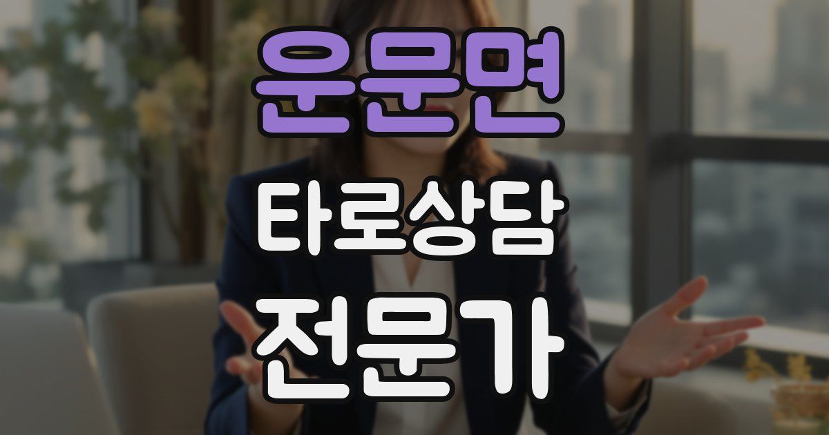 운문면 타로상담전문가 자격증