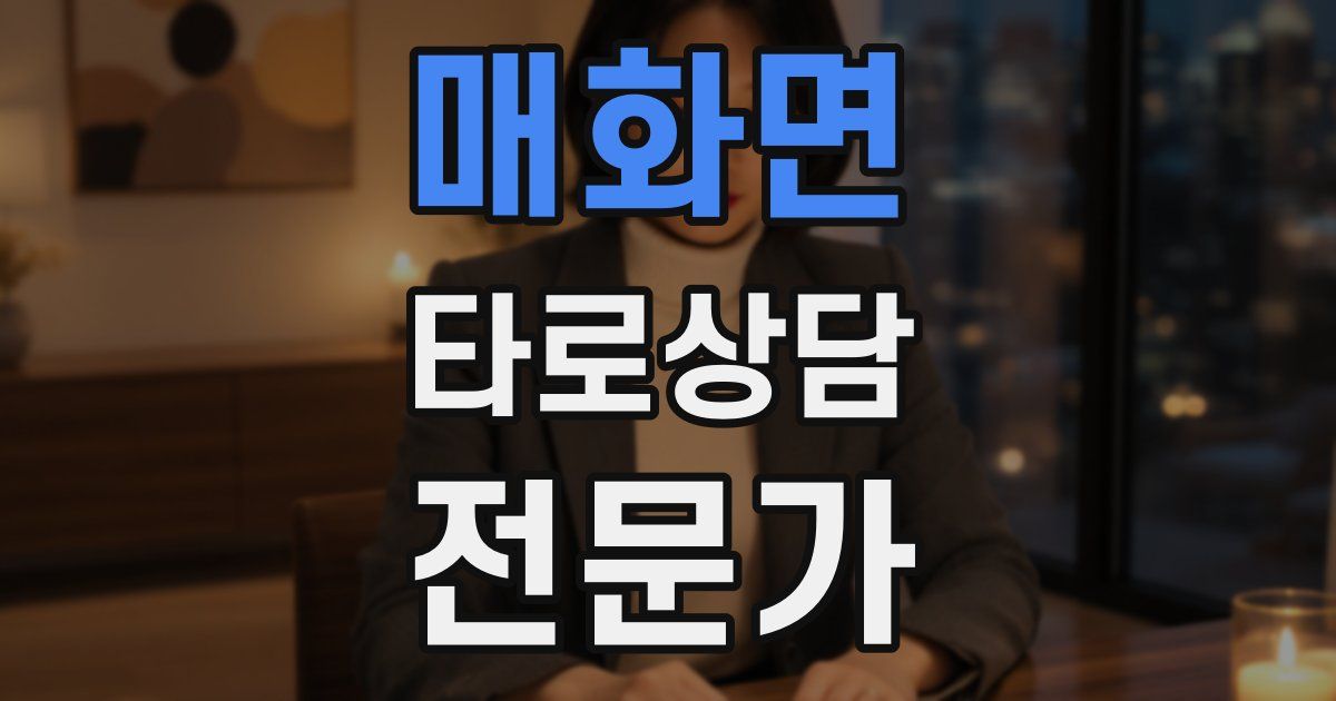 매화면 타로상담전문가 자격증