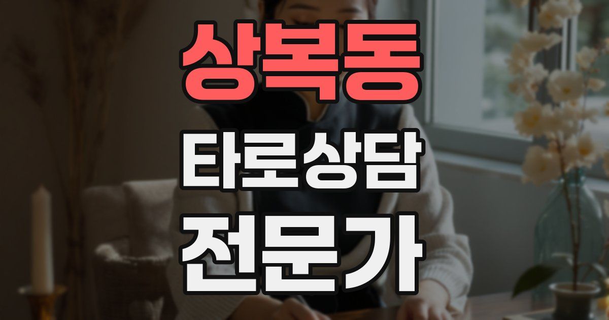 상복동 타로상담전문가 자격증