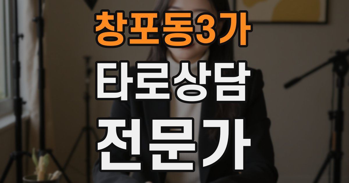 창포동3가 타로상담전문가 자격증