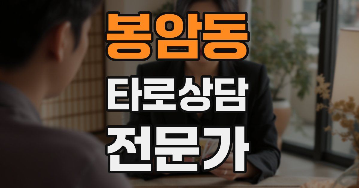 봉암동 타로상담전문가 자격증