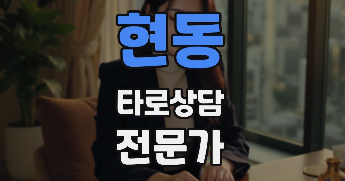 현동 타로상담전문가 자격증