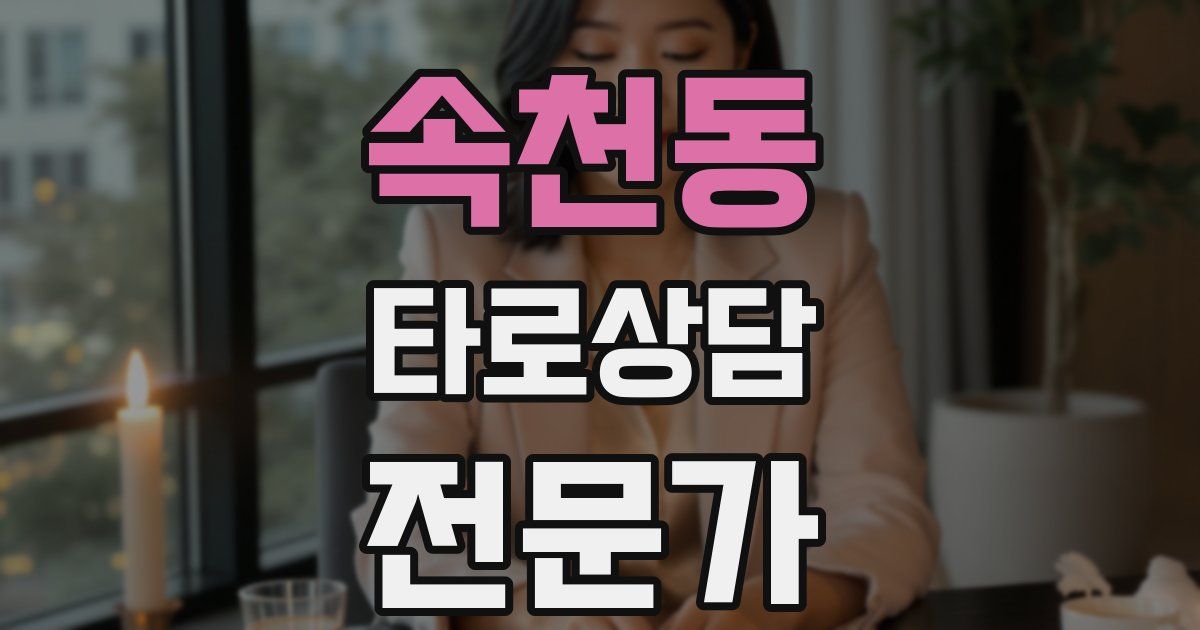 속천동 타로상담전문가 자격증