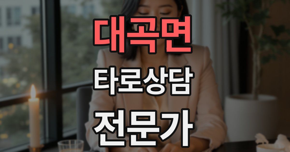대곡면 타로상담전문가 자격증
