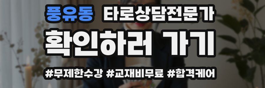 풍유동 타로상담전문가 자격증