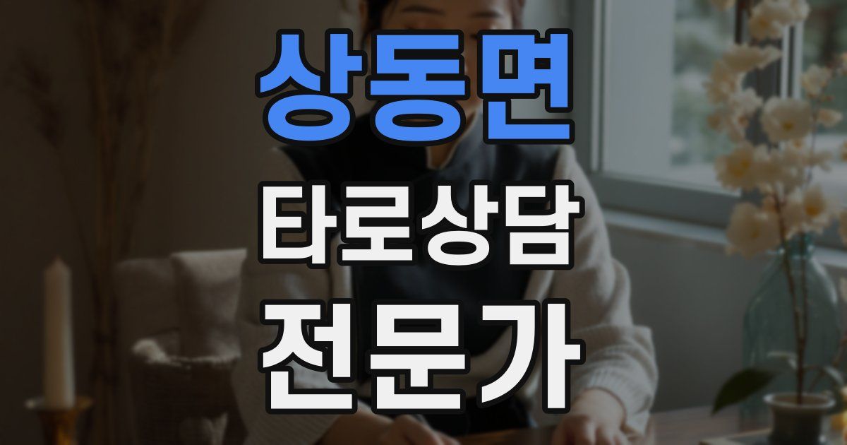 상동면 타로상담전문가 자격증