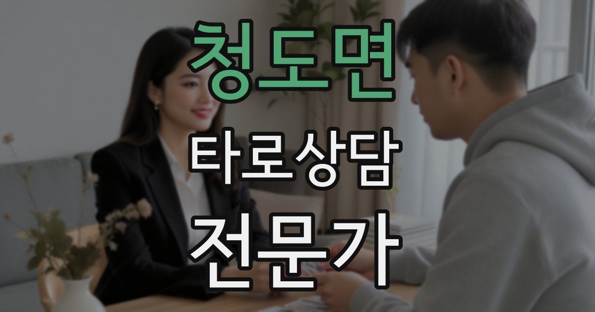 청도면 타로상담전문가 자격증