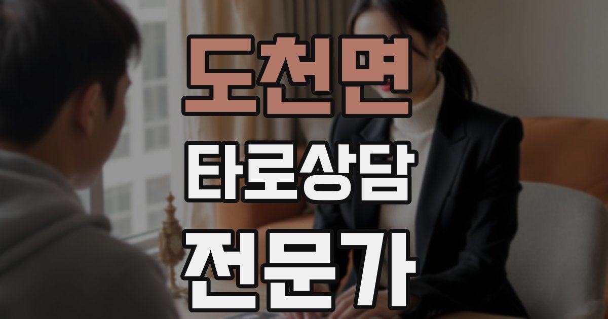 도천면 타로상담전문가 자격증