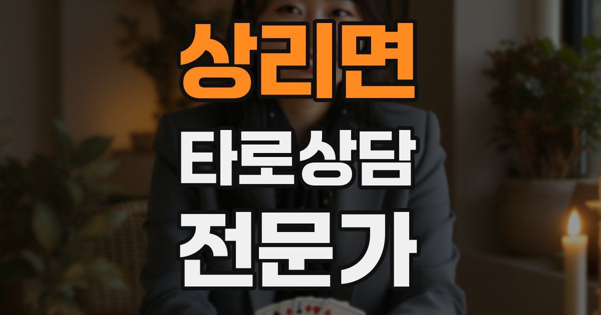 상리면 타로상담전문가 자격증