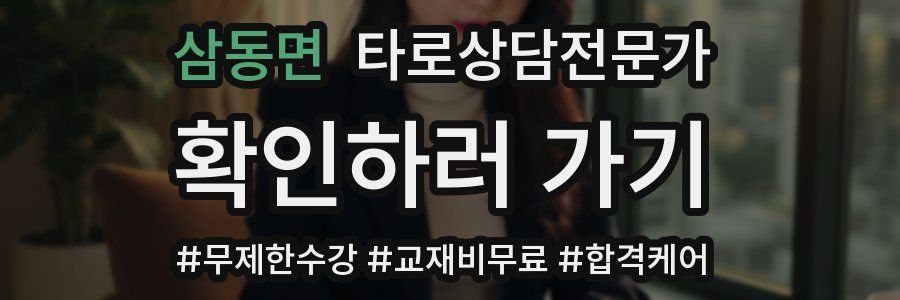 삼동면 타로상담전문가 자격증