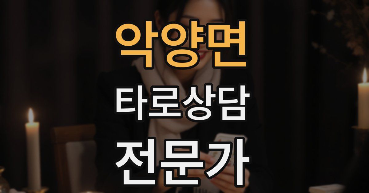 악양면 타로상담전문가 자격증