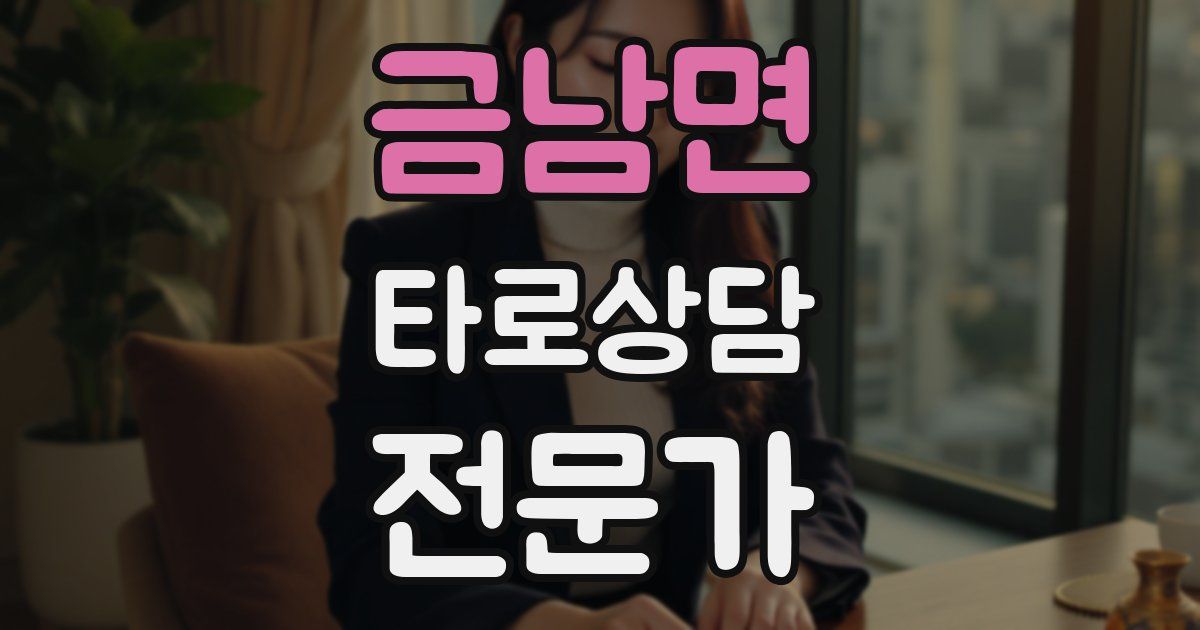 금남면 타로상담전문가 자격증