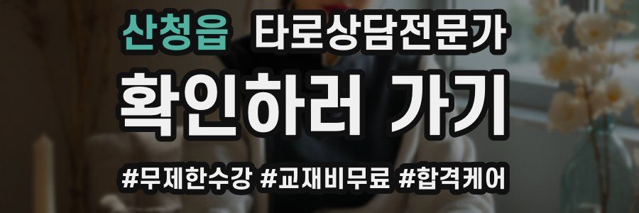 산청읍 타로상담전문가 자격증