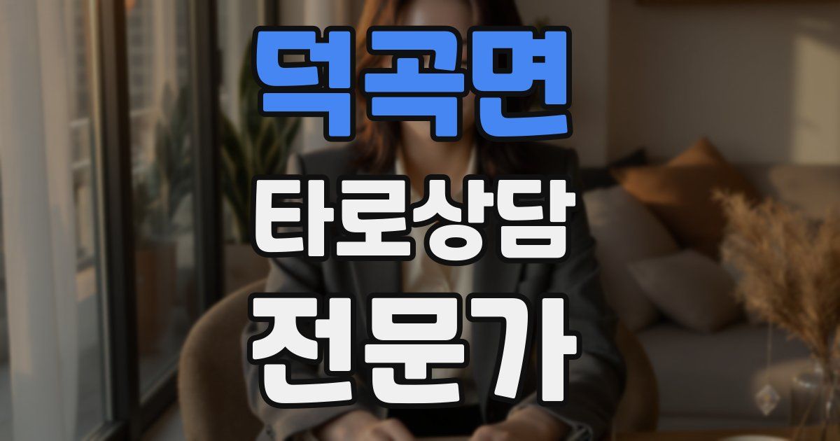 덕곡면 타로상담전문가 자격증