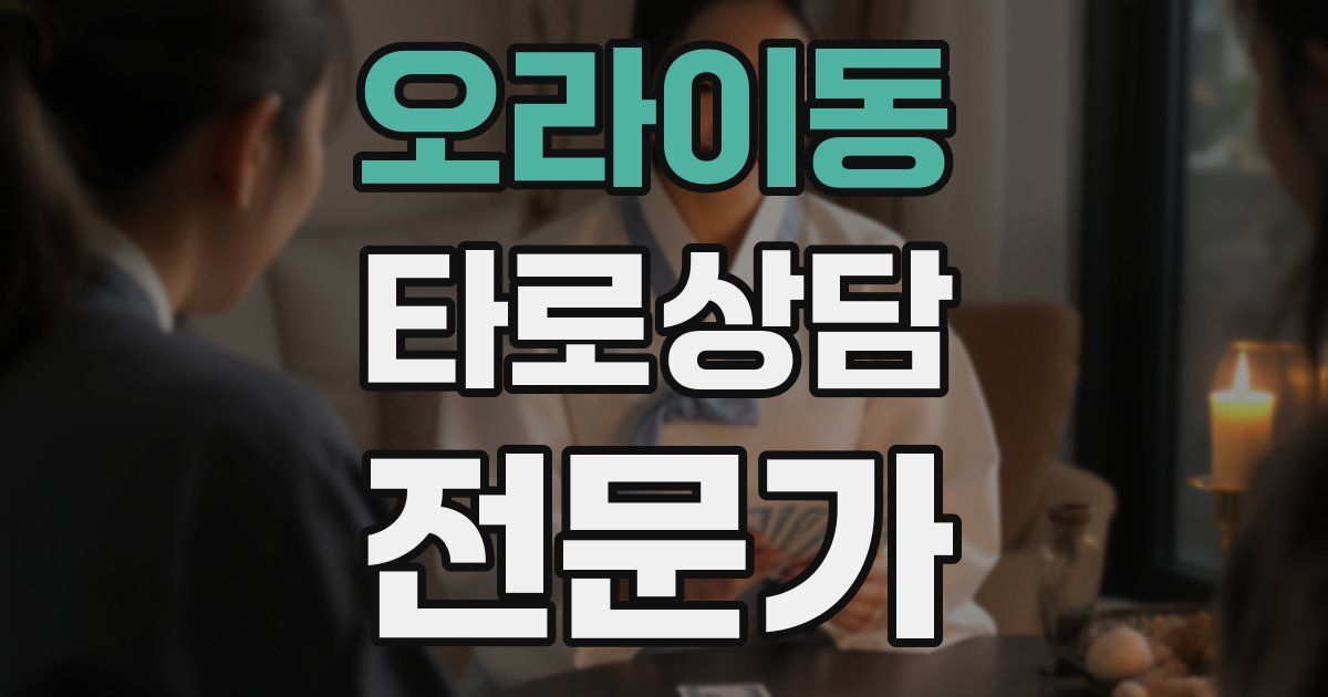 오라이동 타로상담전문가 자격증