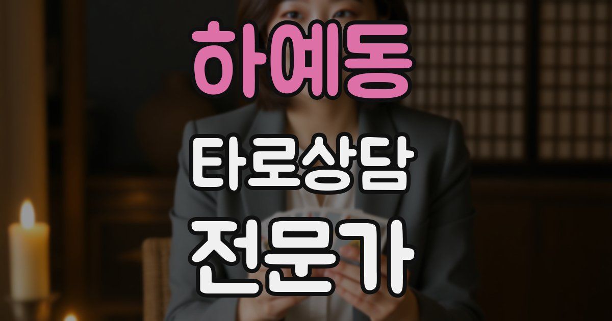 하예동 타로상담전문가 자격증