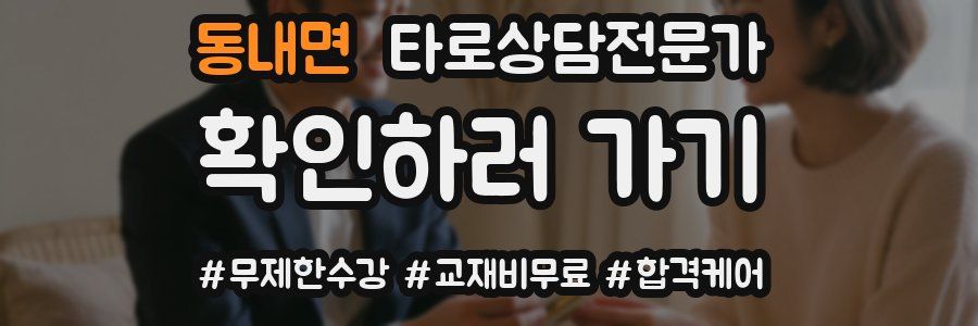 동내면 타로상담전문가 자격증