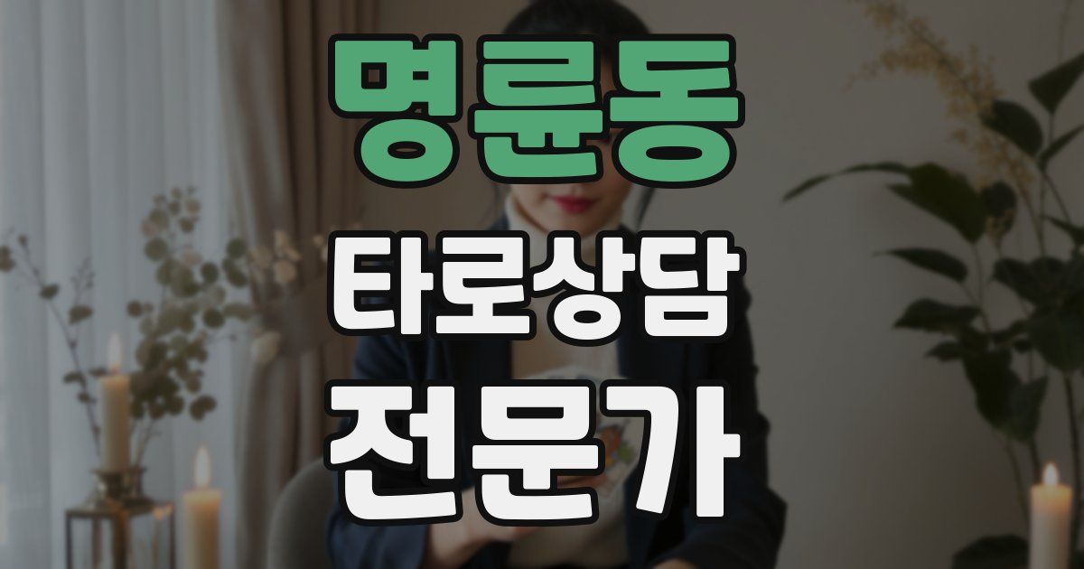 명륜동 타로상담전문가 자격증