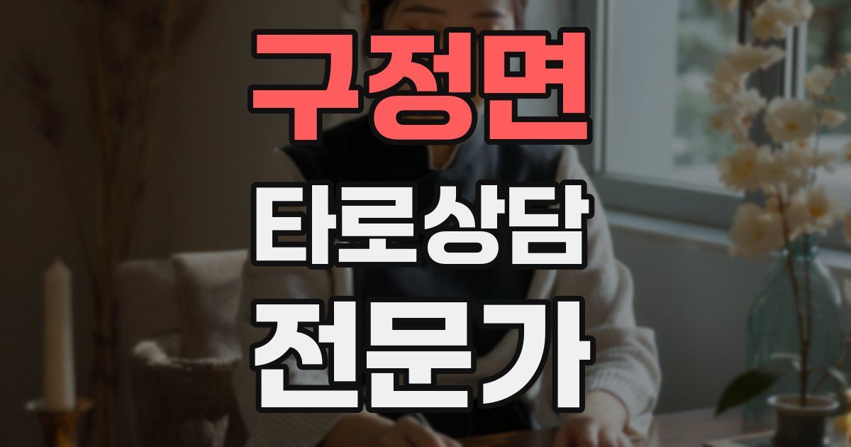 구정면 타로상담전문가 자격증