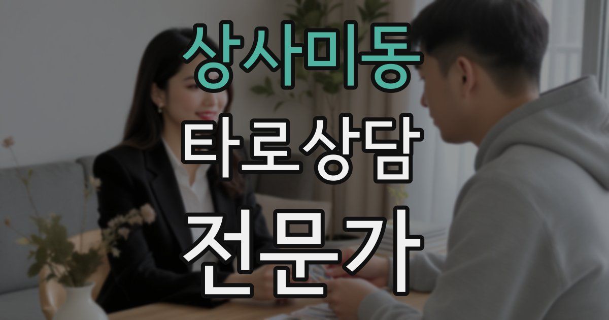 상사미동 타로상담전문가 자격증