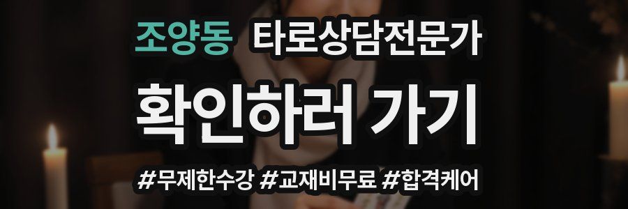 조양동 타로상담전문가 자격증