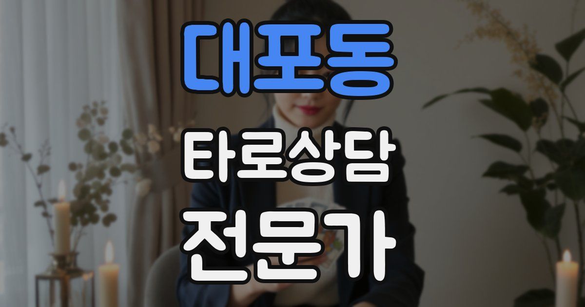 대포동 타로상담전문가 자격증