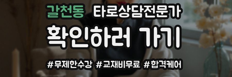 갈천동 타로상담전문가 자격증