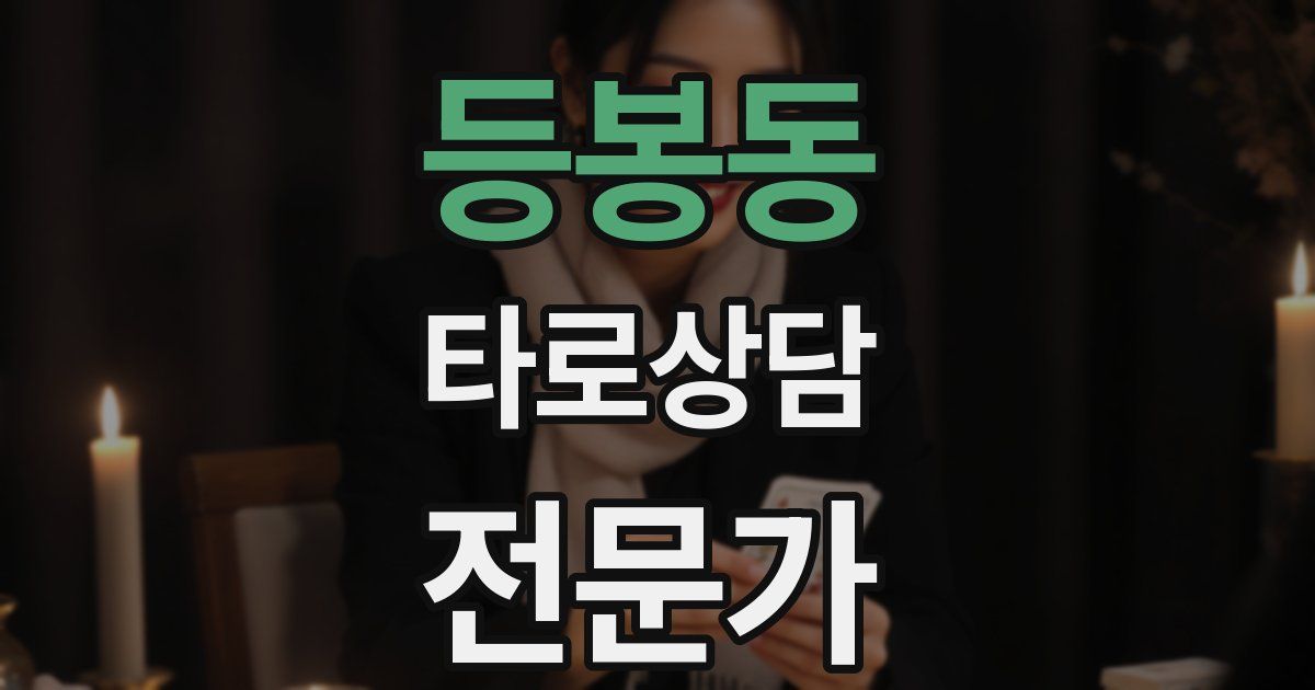 등봉동 타로상담전문가 자격증