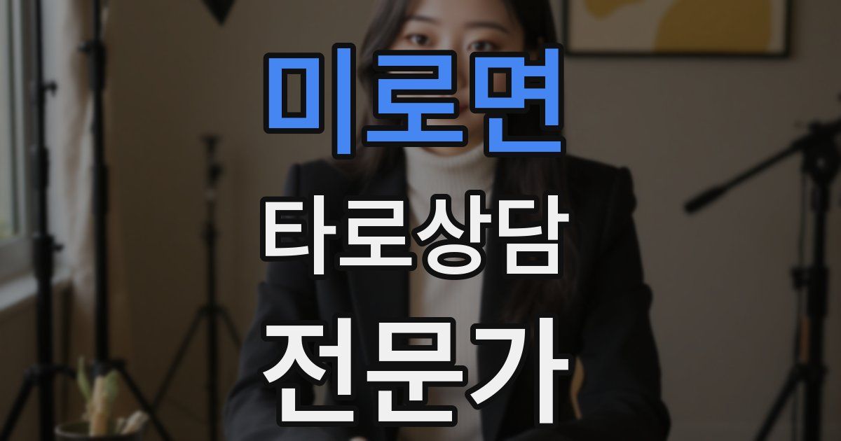 미로면 타로상담전문가 자격증