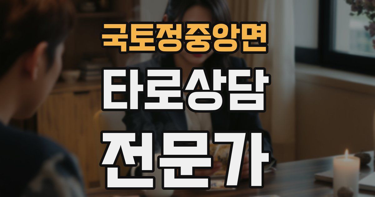 국토정중앙면 타로상담전문가 자격증