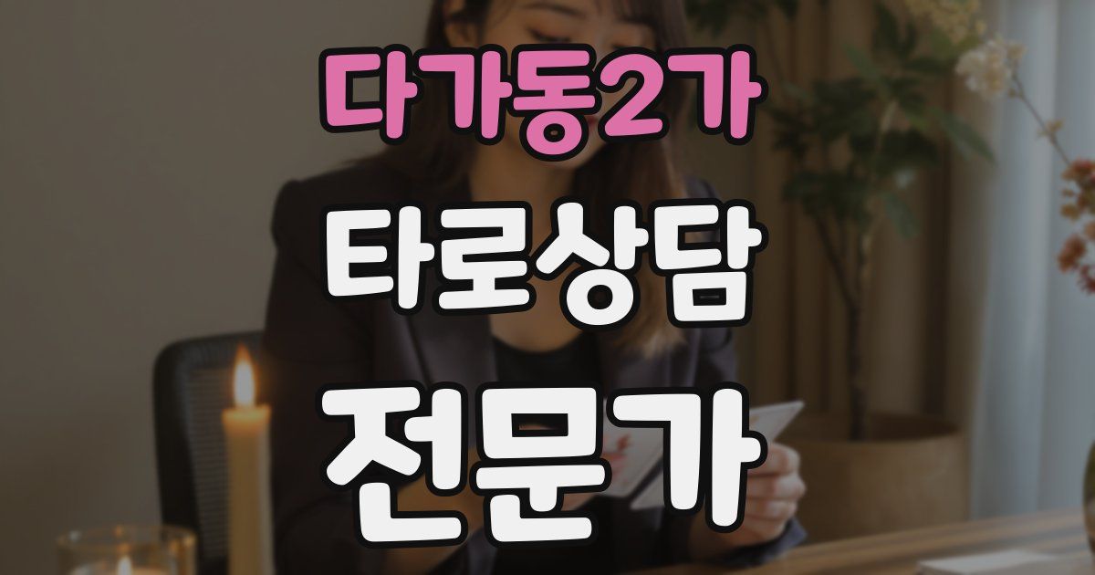 다가동2가 타로상담전문가 자격증