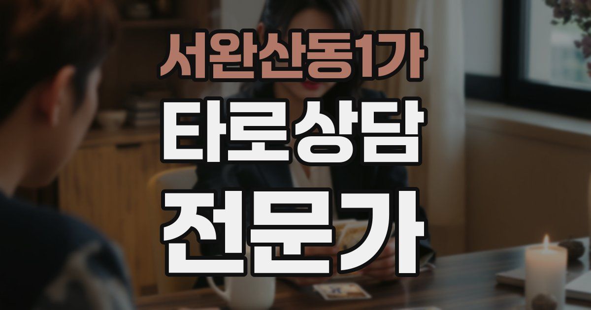 서완산동1가 타로상담전문가 자격증