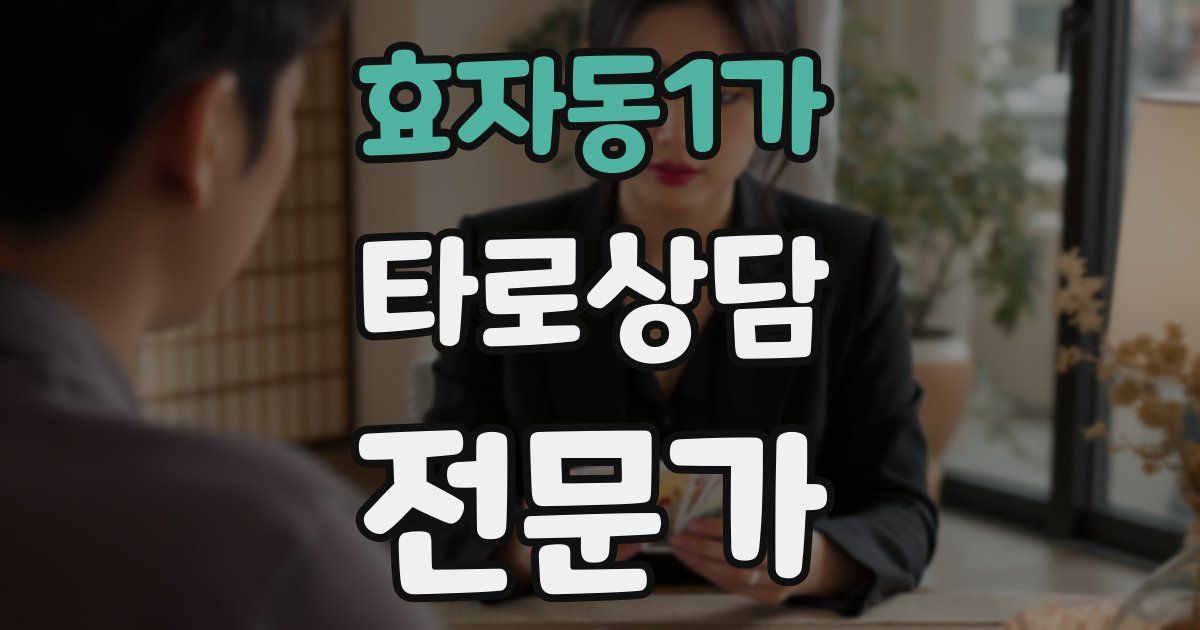 효자동1가 타로상담전문가 자격증