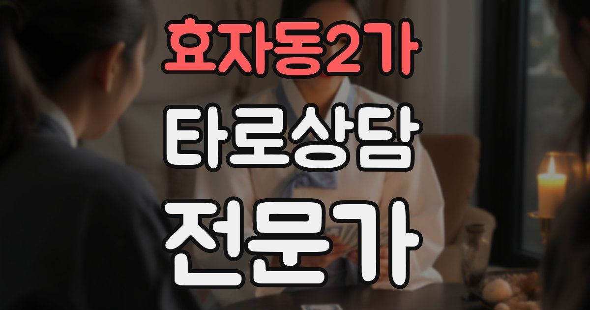 효자동2가 타로상담전문가 자격증