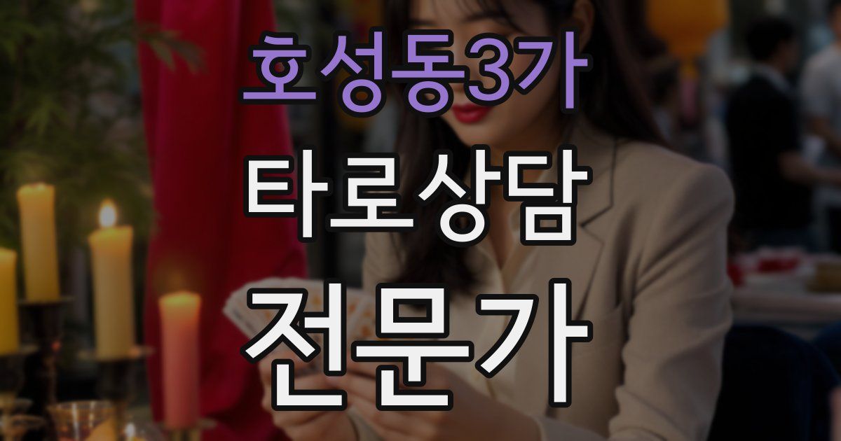 호성동3가 타로상담전문가 자격증
