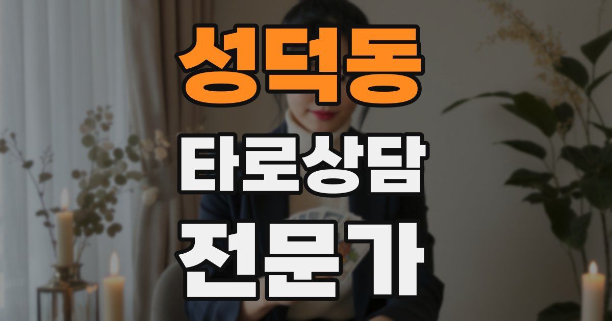 성덕동 타로상담전문가 자격증