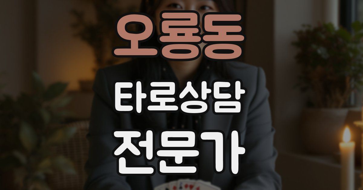 오룡동 타로상담전문가 자격증