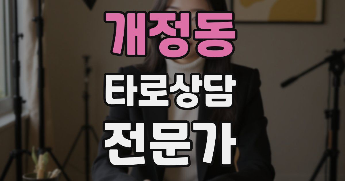 개정동 타로상담전문가 자격증