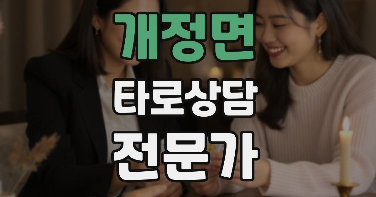 개정면 타로상담전문가 자격증