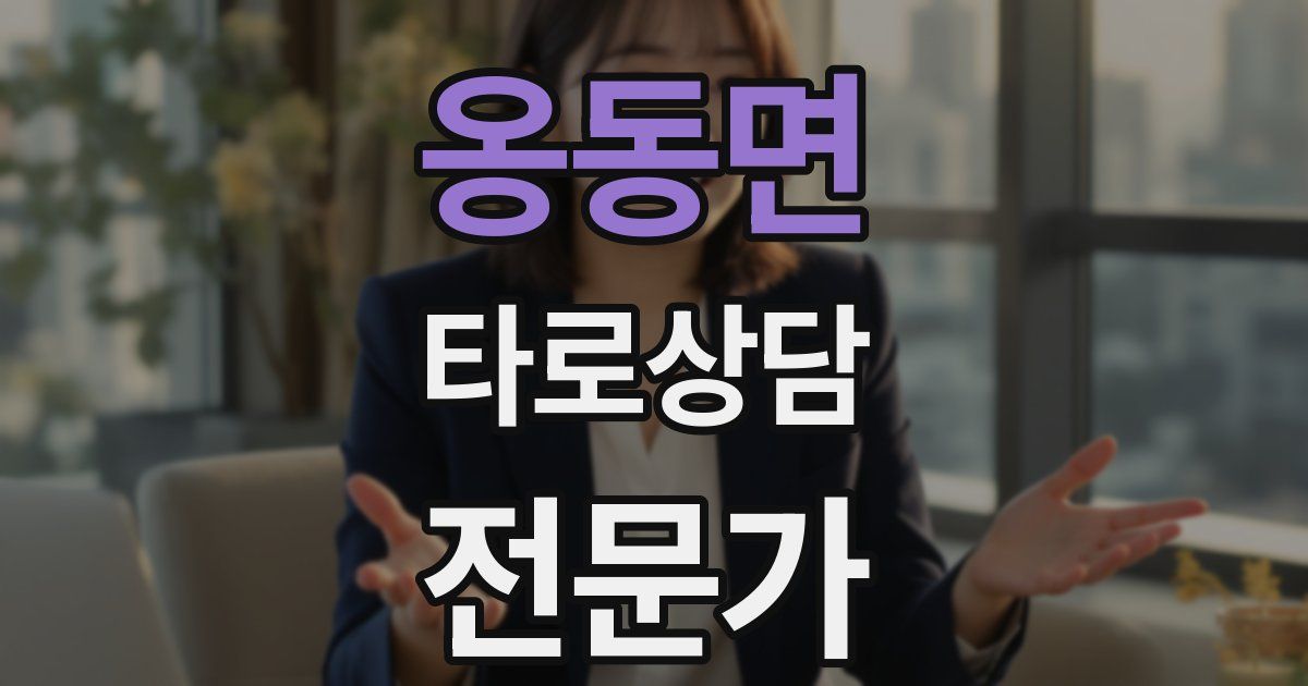 옹동면 타로상담전문가 자격증