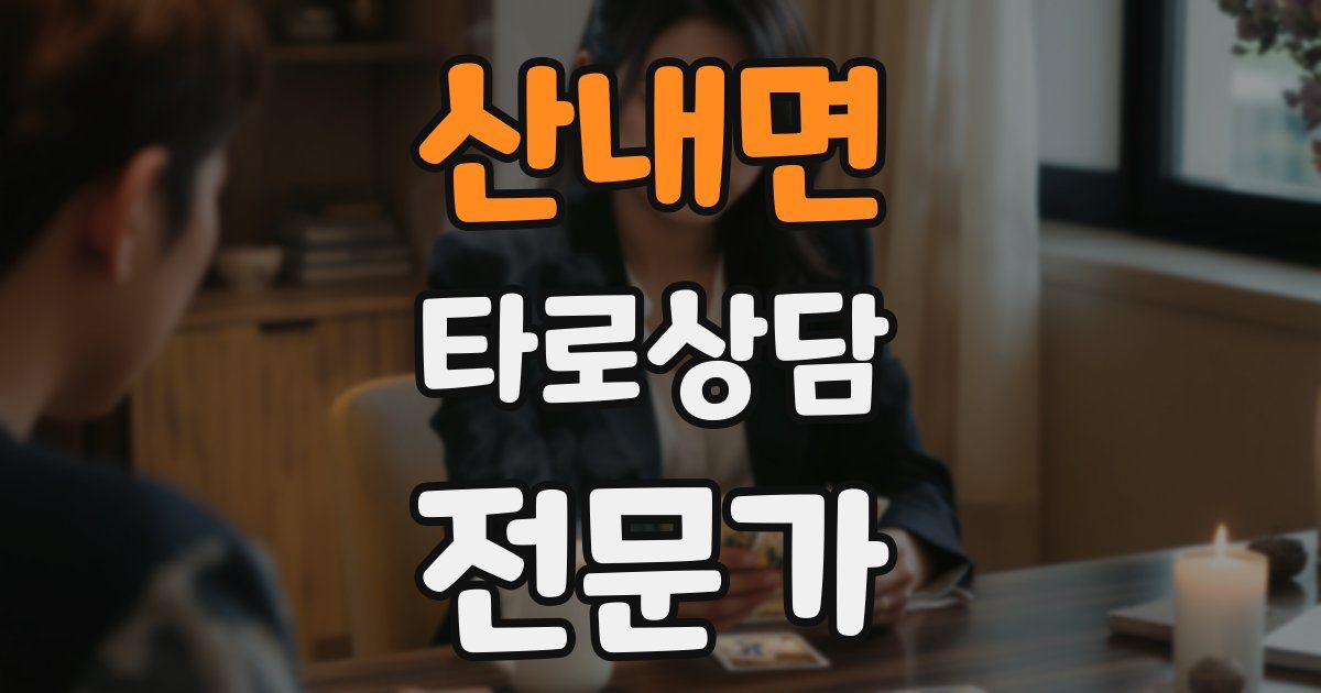 산내면 타로상담전문가 자격증