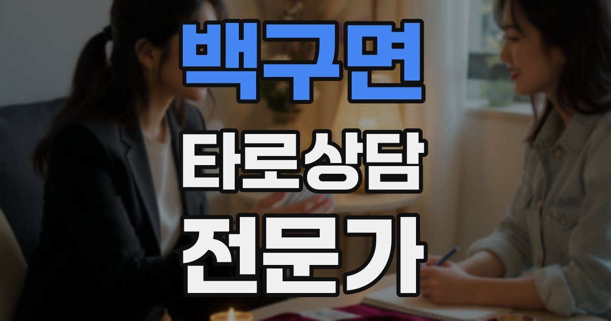 백구면 타로상담전문가 자격증