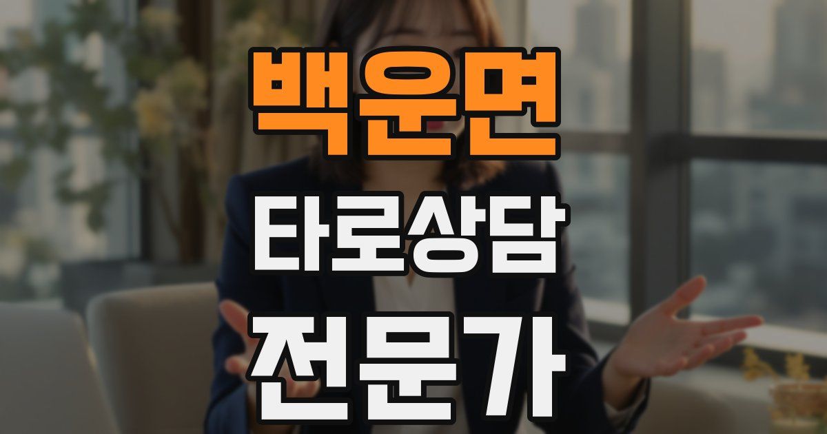 백운면 타로상담전문가 자격증