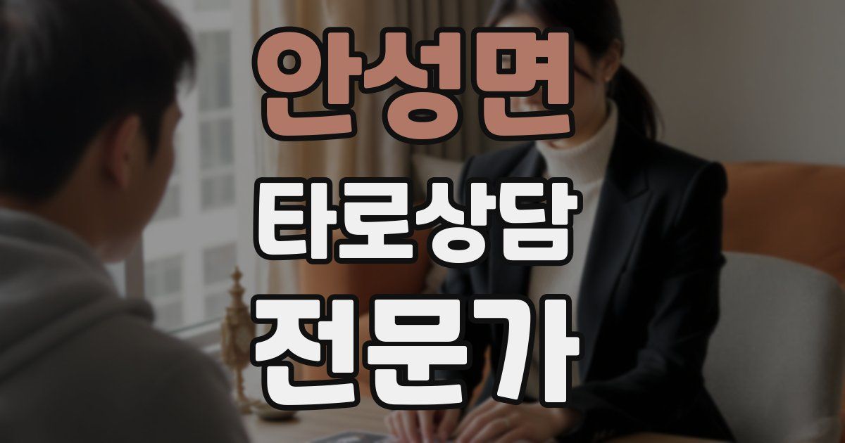 안성면 타로상담전문가 자격증