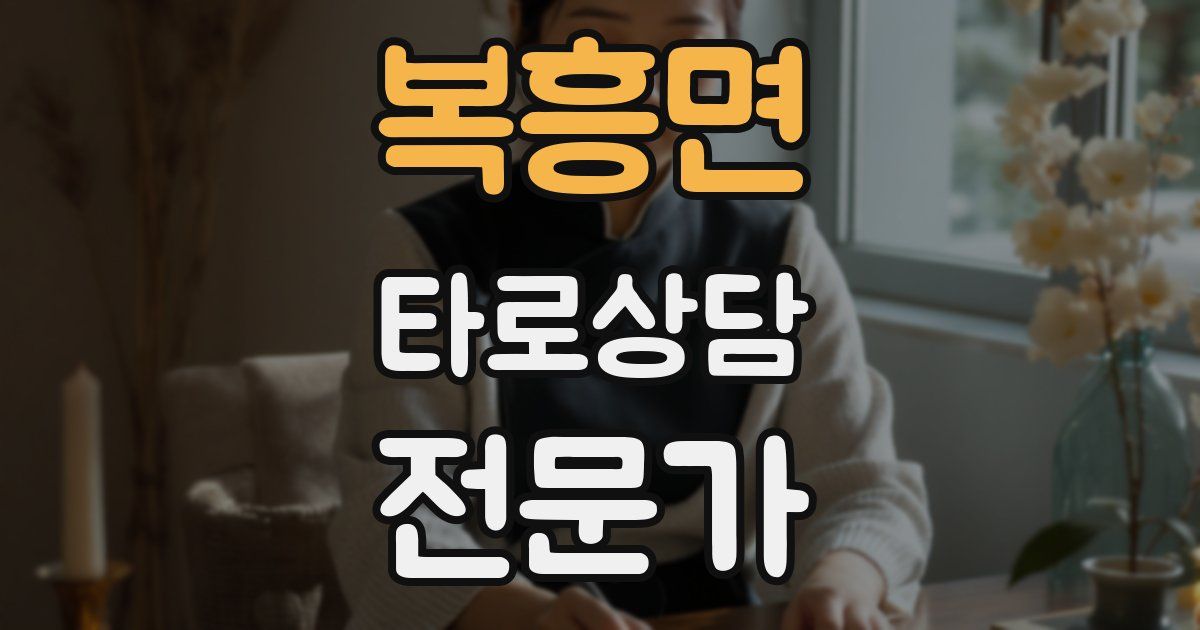 복흥면 타로상담전문가 자격증