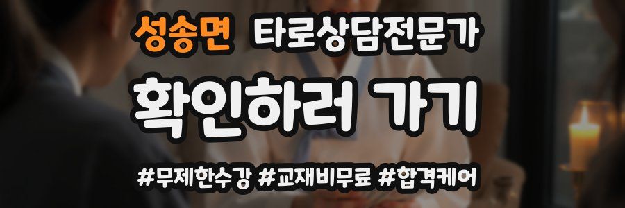 성송면 타로상담전문가 자격증